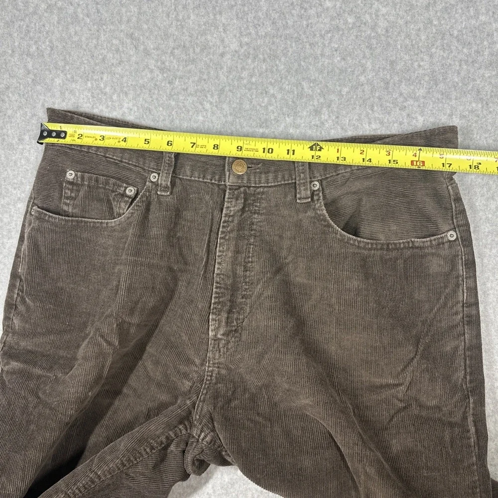 GAP Boot Fit Vintage Corduroy Pants Men's 35x30 Brown Grunge Retro 90s Made USA
